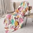 thumbnail image 3 of Sikiie Butterflies and Roses Cozy Flannel Fleece Throw Blanket: Lightweight & Thick for All Seasons - Perfect for Women, Men, & Kids"80"x60", 3 of 6