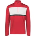 thumbnail image 3 of Holloway Sportswear S Prism Bold 1/4 Zip Pullover Scarlet/White 222591, 3 of 5