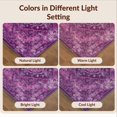 thumbnail image 7 of Design&I 8'x10' Washable Area Rug Pink Vintage Interlocking Weathered Scroll Symmetrical Purple for Dining Room, Large Office, Lounge, Snag-Free, 7 of 7
