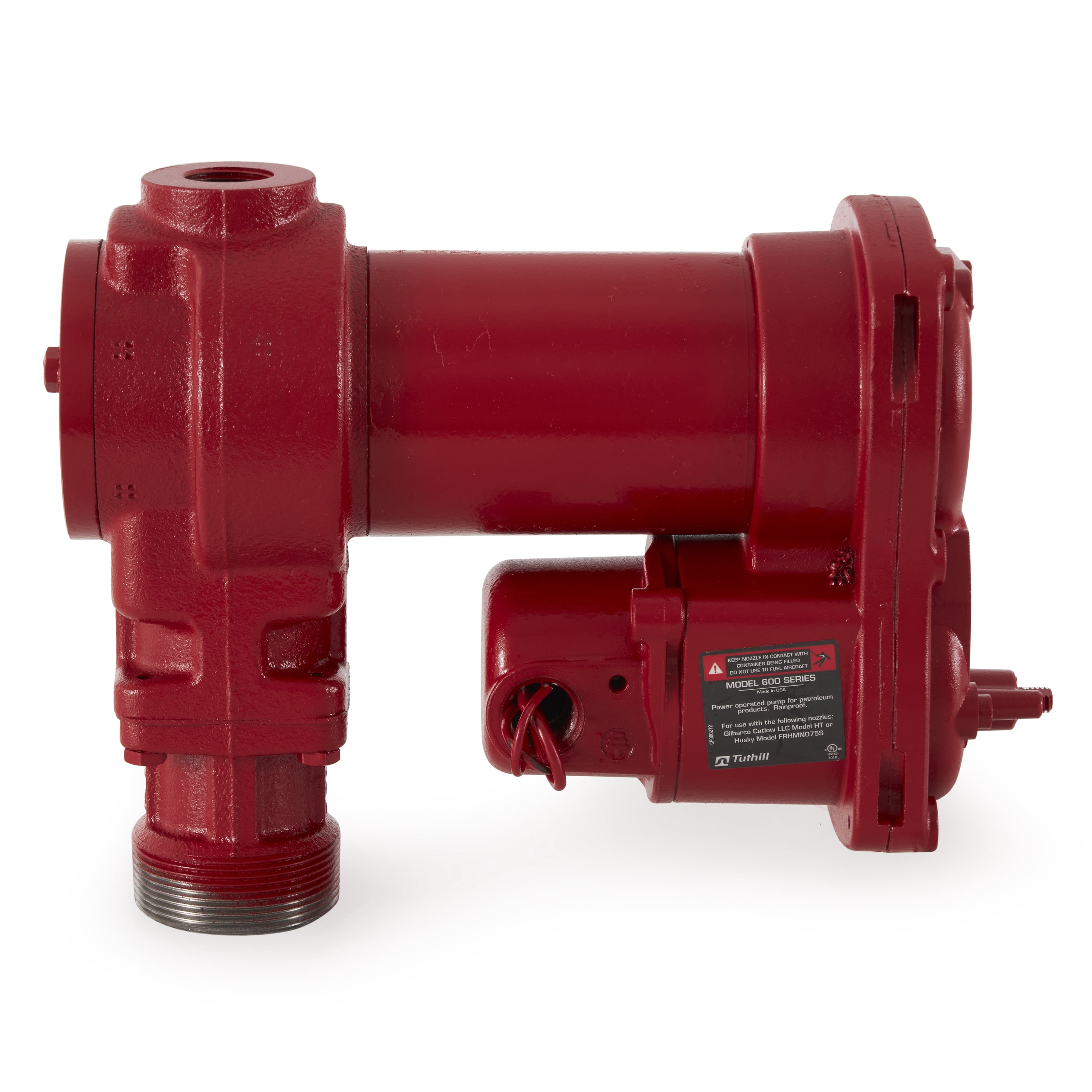 Tuthill Transfer FR610H 115V 1.5 Amp Heavy-Duty 15 GPM Corded Fuel Transfer Pump with Manual Nozzle