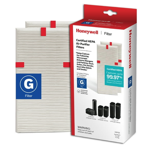 Honeywell HEPA Replacement Filter G, 2 Pack