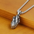 thumbnail image 4 of GKNET Solid Stainless Steel Mens Anatomical Real Human Heart Pendant Necklace, 4 of 8