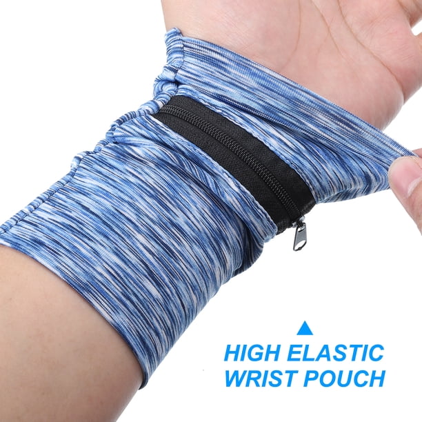 Bracelet De Sport Avec Poche – Éponge, Zippé, Pour Téléphone Et Clés, Idéal Pour Running, Yoga, Vélo