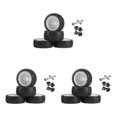 thumbnail image 2 of Transemion Front Rear Buggy Tires 1:10 Car Crawler Parts Glued Accessories DIY for HSP White 3Set, 2 of 6