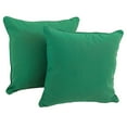 thumbnail image 3 of 18-inch Double-corded Solid Twill Square Throw Pillows with Inserts (Set of 2), Aqua Blue, 3 of 5