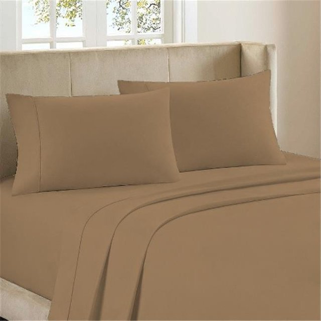 Ensemble de Draps Confort en Bambou de Luxe 4 Pièces - Caramel - Très Grand