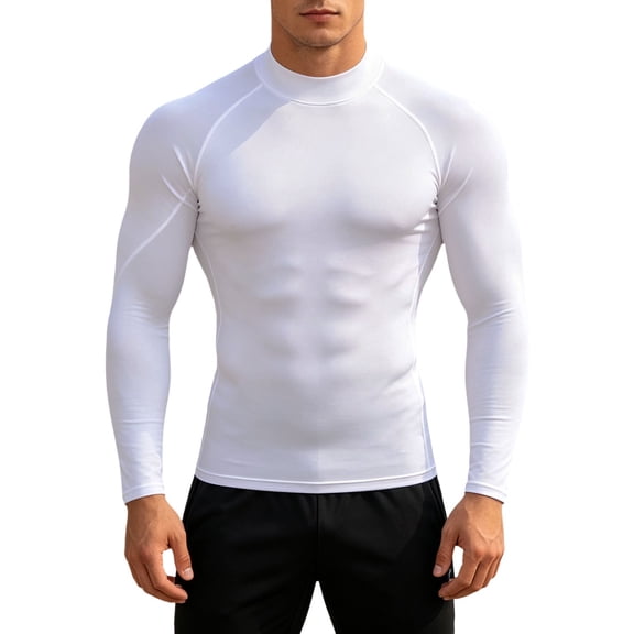 SUYIDA Men's Ice Silk Mesh Zip Top, Long Sleeve Breathable Athletic Tee, Quick Dry Comfortable Fit Shirt
