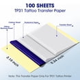 thumbnail image 2 of Papel de transferencia de tatuajes Phomemo TP31 para impresora TP31, 100 unidades, 2 of 7