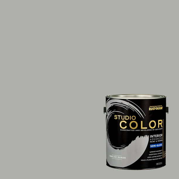 English Manor, RustOleum Studio Color Interior Paint + Primer, SemiGloss Finish, 2 Pack