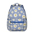 thumbnail image 1 of Floral and Hummingbird Illustration Students Backpack Multifunctional School Bag with Romantic Sunflower and Daisy Print, Comfortable and Durable for Student and Student, 1 of 6