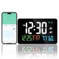 thumbnail image 3 of Higrómetro de Termómetro Inteligente de Reloj de Escritorio Tuya Wifi Con Soporte de Pantalla LED Digital Wifi Auto-Calibracia/Brillo de 4 Niveles/Aplicación Vista Remota/Alto, 3 of 7