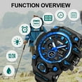thumbnail image 2 of SKMEI Men's Watch Multifunctional Military Sports Outdoor Watch Led Digital Waterproof Alarm Watch Stopwatch, 2 of 7