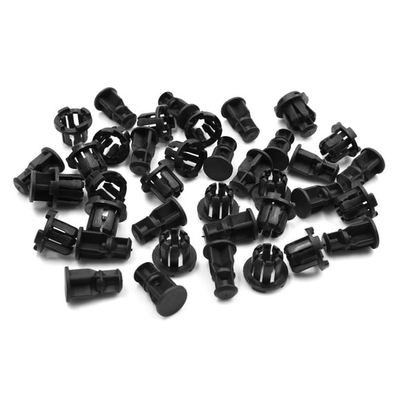 20pcs 15mm Hole Dia Automotive Bumper Push Plastic Rivets Fasteners Clips