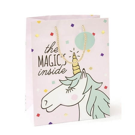 Zoomerang 'The Magic'S Inside" Unicorn Medium Gift Bag