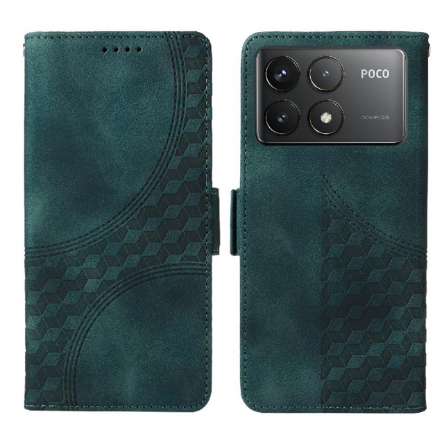 Funda GANGXUN para Xiaomi Poco F6 Pro con diseño acolchado elegante, cuero PU, protección total y ajuste preciso