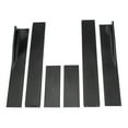 thumbnail image 3 of 6pcs Set Car Universal Side Skirts Extension 78.7Inch/2m Splitters Body Kit Rocker Extension Panel Splitter Lip, Black, 3 of 9