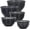 Charcoal Black, variant on Greentainer 10-Piece Nesting Mixing Bowls with Lids, Plastic Prep Bowls for Kitchen Cooking, Baking, Food Storage