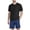 Black#01, variant on Men's Summer Tracksuits Crew Neck Plain Tee Shirt Shorts 2 Piece Set Casual Loose Fit Beach Vacation Sports Outfits Black#01 XXXL