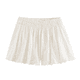 thumbnail image 2 of HH TRAF Verano Moda Femenina Diseño Plisado Cintura Elástica Pantalones Cortos Casuales Mujer Chic Bordado Agujero Decorado Mini Pantalones Cortos Mujer, 2 of 5