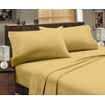 thumbnail image 4 of Home Sweet Home Extra Soft Deep Pocket Embroidered Luxury 4-Piece Bed Sheet Set (California King, Gold), 4 of 4
