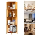 thumbnail image 4 of Corner Bookcase A-Shaped Display Bookshelf Multifunctional Storage Display, 4 of 17