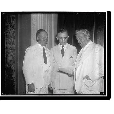 Historic Print, Democratic leaders in fight on court reorgination bill. Washington D.C. July 12. These three senators, Senator Edward R. Burke, (left) of Nebraska; Senator Joseph C., 16" x 20"