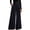 Dark Blue, variant on Womens Wide Leg Trousers Elastic High Waisted Dress Pants Pleated Slacks Flowy Business Work Palazzo Pants Beige,XL