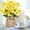 Yellow, variant on ZOELNIC 6 Bundles Artificial Fake Pansies Outdoors Flowers UV Resistant Silk Pansy Plastic Faux Plants for Home Outside Garden Window Box Farmhouse Planters Front Door Porch Patio Decor, Purple