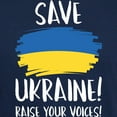 thumbnail image 3 of CafePress - Save Ukraine Raise Your Voices Dark T Shirt - Men's Classic Graphic Cotton T-Shirt, 3 of 4