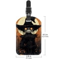 thumbnail image 6 of Square 2Pack PU Leather Halloween Scarecrow Cruise Luggage Tag with Privacy Cover and Name ID Tag for Travel Handbags Backpacks Luggage Tags, 6 of 6