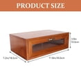 thumbnail image 4 of Caja de almacenamiento de escritorio con elevador de monitor retro, caja de madera tipo cajón, caja de almacenamiento de tocador, 4 of 7