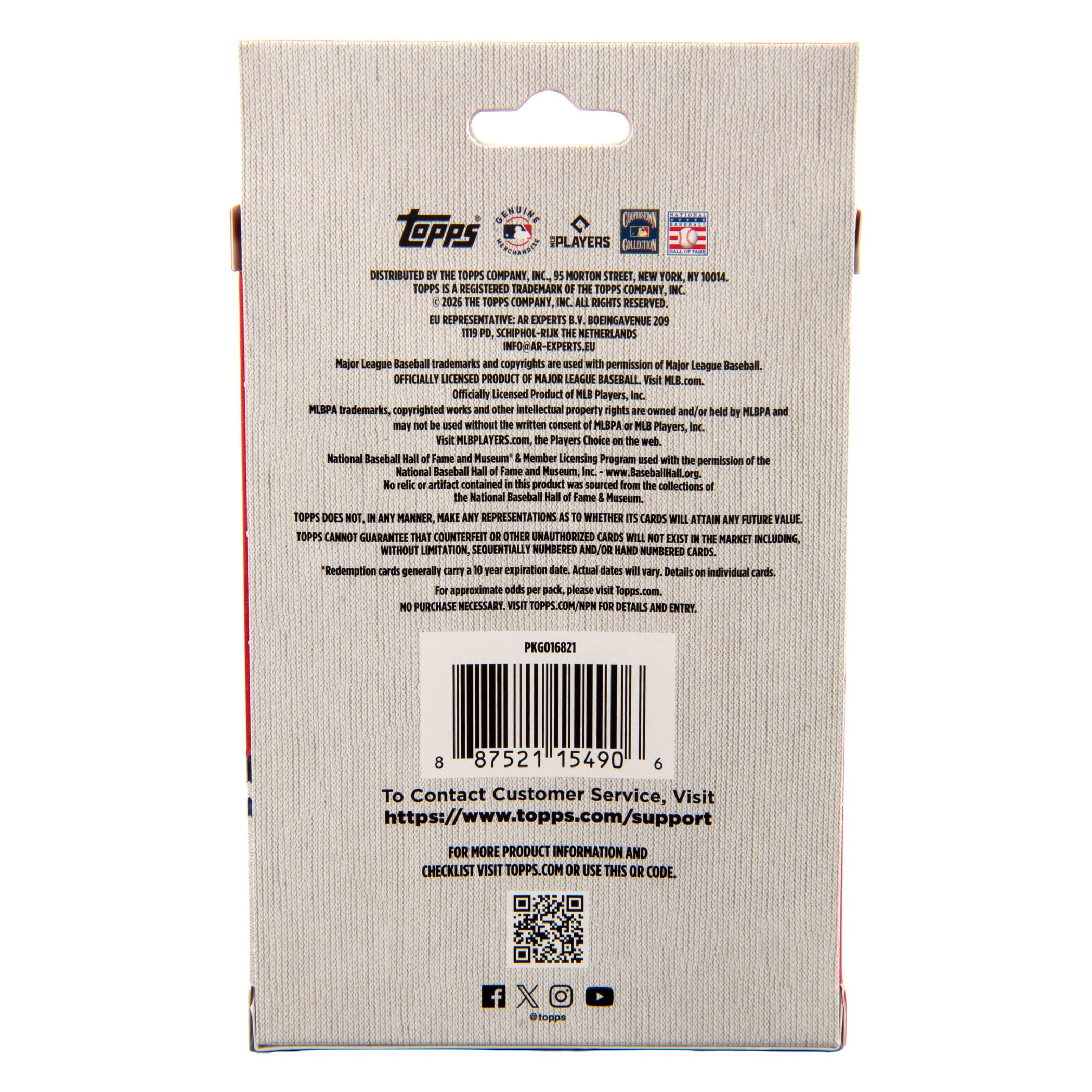 2026 Topps Series 1 Baseball Trading Cards Hanger Box
