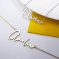 thumbnail image 6 of PicturesOnGold Custom Name Necklace Jewelry Yellow Gold Necklace Nameplate Modern Script Jewelry Gift for Women, 6 of 6