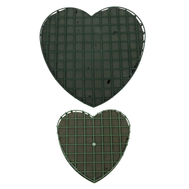 2 uds DIY ramo Material de embalaje en forma de corazón flor barro para floristería