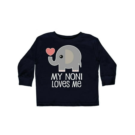 

Inktastic My Noni Loves Me Grandchild Gift Toddler Boy or Toddler Girl Long Sleeve T-Shirt