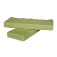 thumbnail image 2 of Quzzie Yoga Bolster Pillow Rectangular Support Cushion Block Sponge Suede Cloth Removable Cover Suitable for Restorative Yoga Meditation Prenatal Yoga Shoulder Stand Home Relaxation Linen Green, 2 of 8