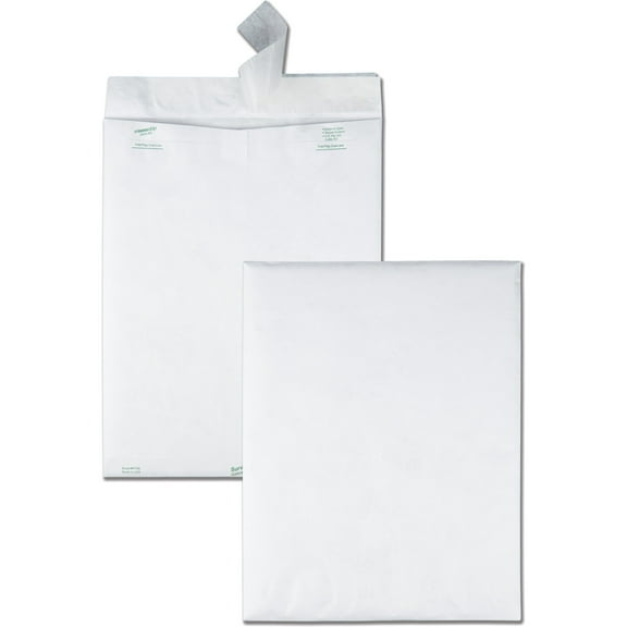 Quality Park, QUAR1790, Flap-Stik Open-end Envelopes, 100 / Box, White