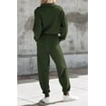 thumbnail image 2 of PRETTYGARDEN Women's 2 Piece Sweater Set Pullover Zip Up Sweatshirt Jogger Sweatpants Tracksuit Casual Outfit, 2 of 6