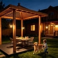 thumbnail image 6 of Solar Powered Outdoor Hanging Lantern with Simulated Flame Effect Courtyard Garden Patio Decorative Ambient Light for Villa Camping, 6 of 8