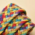 thumbnail image 5 of Zhengup Womens Linen Woven Waist Belts Boho Vintage Ladies Braided Wooden Style Buckle Elastic Stretch Waist Dress Band Skinny Dress Belt, Colorful, One Size, 5 of 6