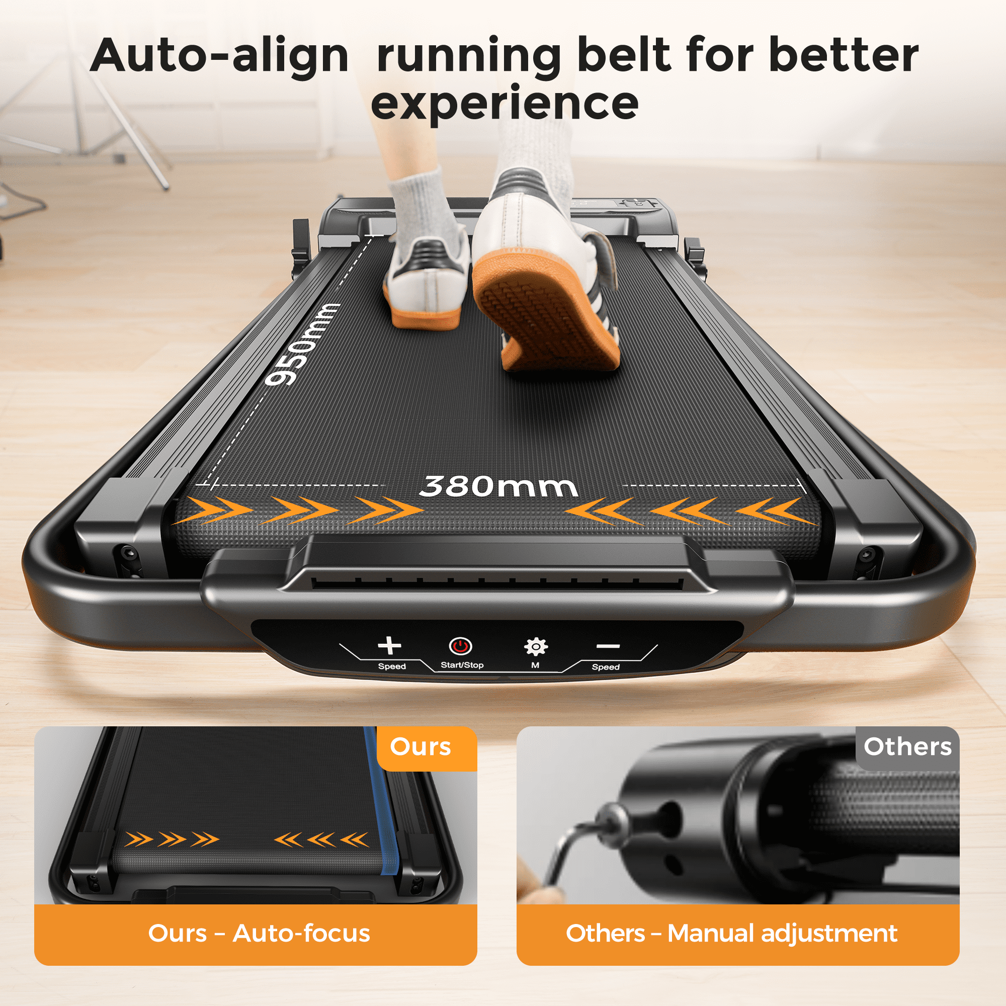 Folding Treadmill with Incline, 2 in 1 Portable Walking Pad with Handle Bar for Home and Office, 2.5 HP Quiet Walking Jogging Running Machine with Remote Control, LED Display