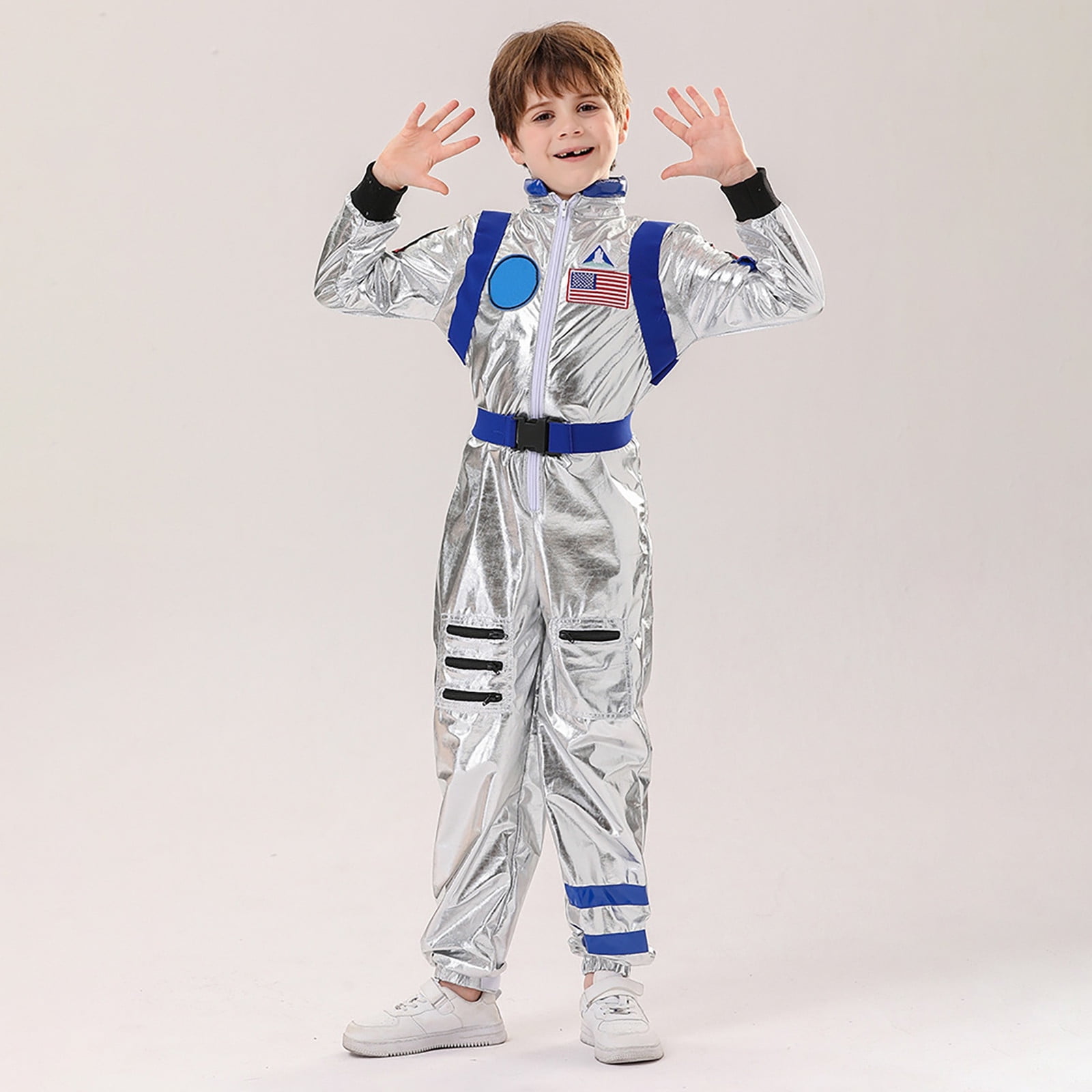 RMGVDSD Kids Astronaut Outfit for Boys Girls Space Jumpsuit Astronaut Carnival Onesie Performance Clothes Boys Jumpsuit Cute Infant Set