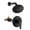 Matte Black, variant on Boyel Living 6-Spray Patterns with 2.1 GPM 6 in. Wall Mount Rain Fixed Shower Head with Single Lever Handle and Valve in Matte Black Bathroom Shower Set