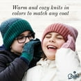thumbnail image 3 of Britt's Knits Bonfire Rib Knit Tech-Compatible Gloves - Blue (Kid's), 3 of 6