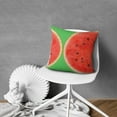 thumbnail image 3 of Yakuyir Green Summer Watermelon Throw Pillow Covers 18x18 Set 1 Sweet Farmhouse Boho Modern Decor Cute Watermelons Red Fruit Pillows Accents Outdoor Sofa Couch Cases Cushion Home Decorations, 3 of 5