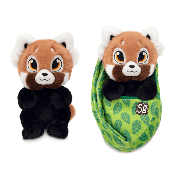 Swaddle Babies 9.5 Inch Cuddle Red Panda Plush Soft Stuffed Animal Toy