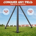 thumbnail image 3 of Baseball Auto Soft Toss Trainer with Rebound Net - Adjustable Height (52"-72"), 8-Ball Capacity, 6/8/10s Auto-Drop, Includes Carry Bag - For Baseball & Softball Training, 3 of 5