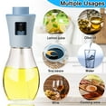 thumbnail image 3 of Pulverizador de aceite de oliva de vidrio de 200 ml, pulverizador de aceite de cocina, botella pulverizadora de aceite, pulverizador de aceite de canola, para hacer ensaladas, hornear, freír, barbacoa, 3 of 5