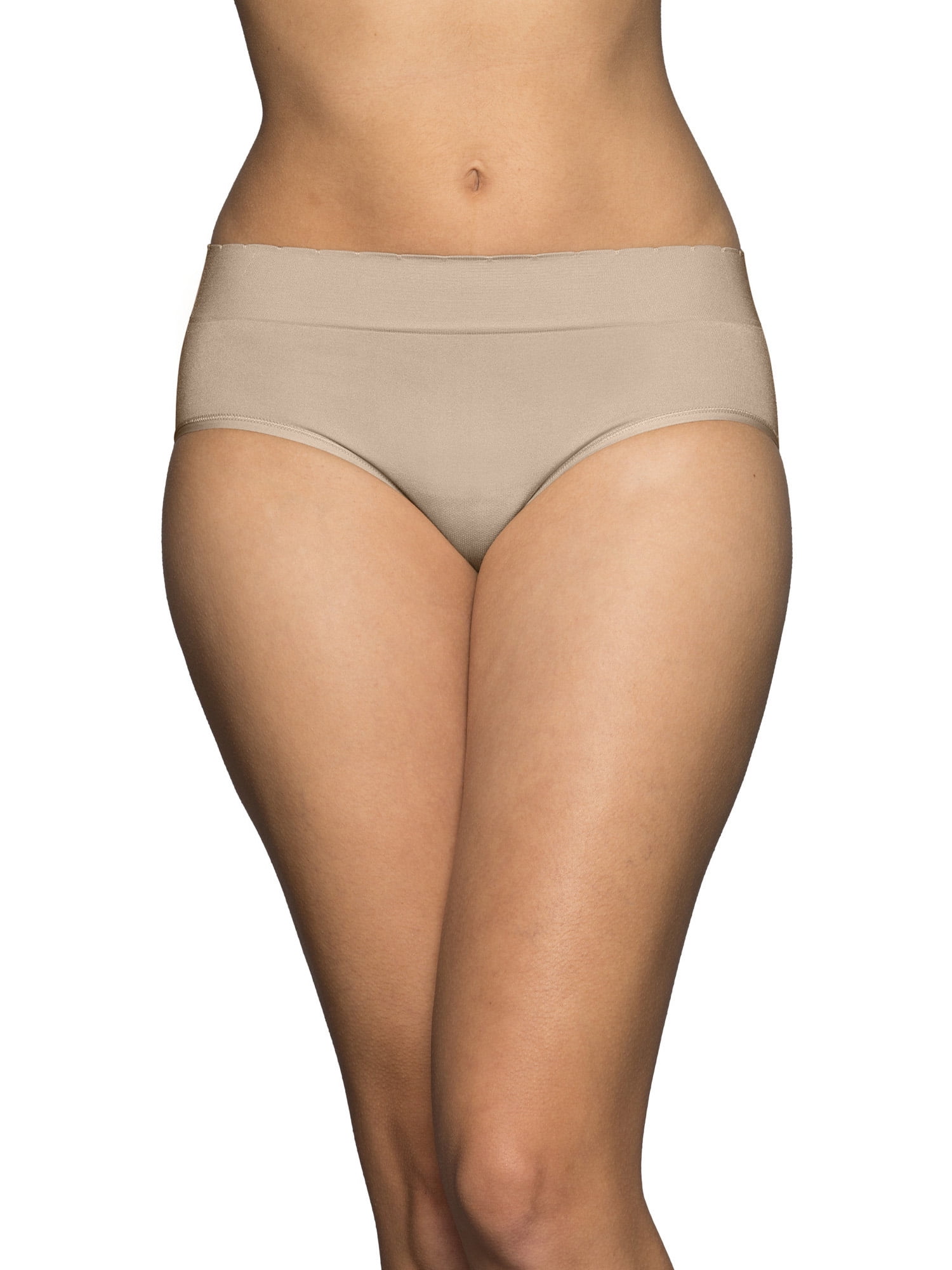 Vanity Fair Lingerie Women's No Pinch No Show Seamless Hipster Underwear, 3-Pack