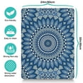 thumbnail image 5 of Paisley Floral Mandala Cat & Dog Mat - Absorbent Food/Water Mat with Sacred Geometric Patterns, Eco-Friendly & Puppy-Safe Materials, 5 of 5